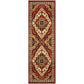Frendorf | SierraBorder Southwest Teppich | Rot & Schwarz | Umrandeter Design-Teppich | Modern & Pflegeleicht