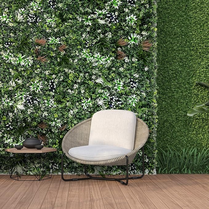 Frendorf | EverBloom Künstliche Pflanzenwand | Vertikaler Garten | Pflegeleichte Deko | Grüne Oase für Zuhause