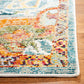 Boho Chic Oriental Medaillon Abgenutzter Teppich, Orange Teal