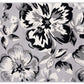 Frendorf | PetaloLoom Luxe Teppich | Grau, Schwarz & Weiß | Blumendesign | Pflegeleicht & Modern