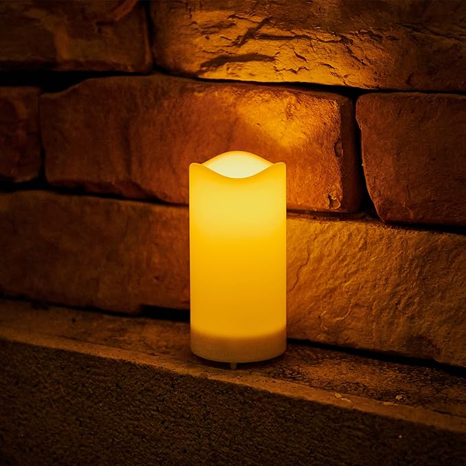 Frendorf | LumaFlick Flammenlose LED Kerzen | Echtwachs | Sichere Dekoration für Zuhause | Stimmungsvolle Beleuchtung