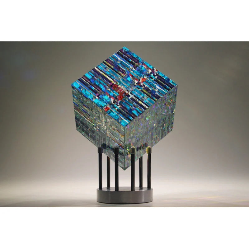 Kunstwerk - ChromaticCube - Regenbogen Lichtbrechung - Bezaubernd Modern Dekor