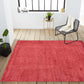 Haze Solid Niedrigflor Rote Weiche Teppich
