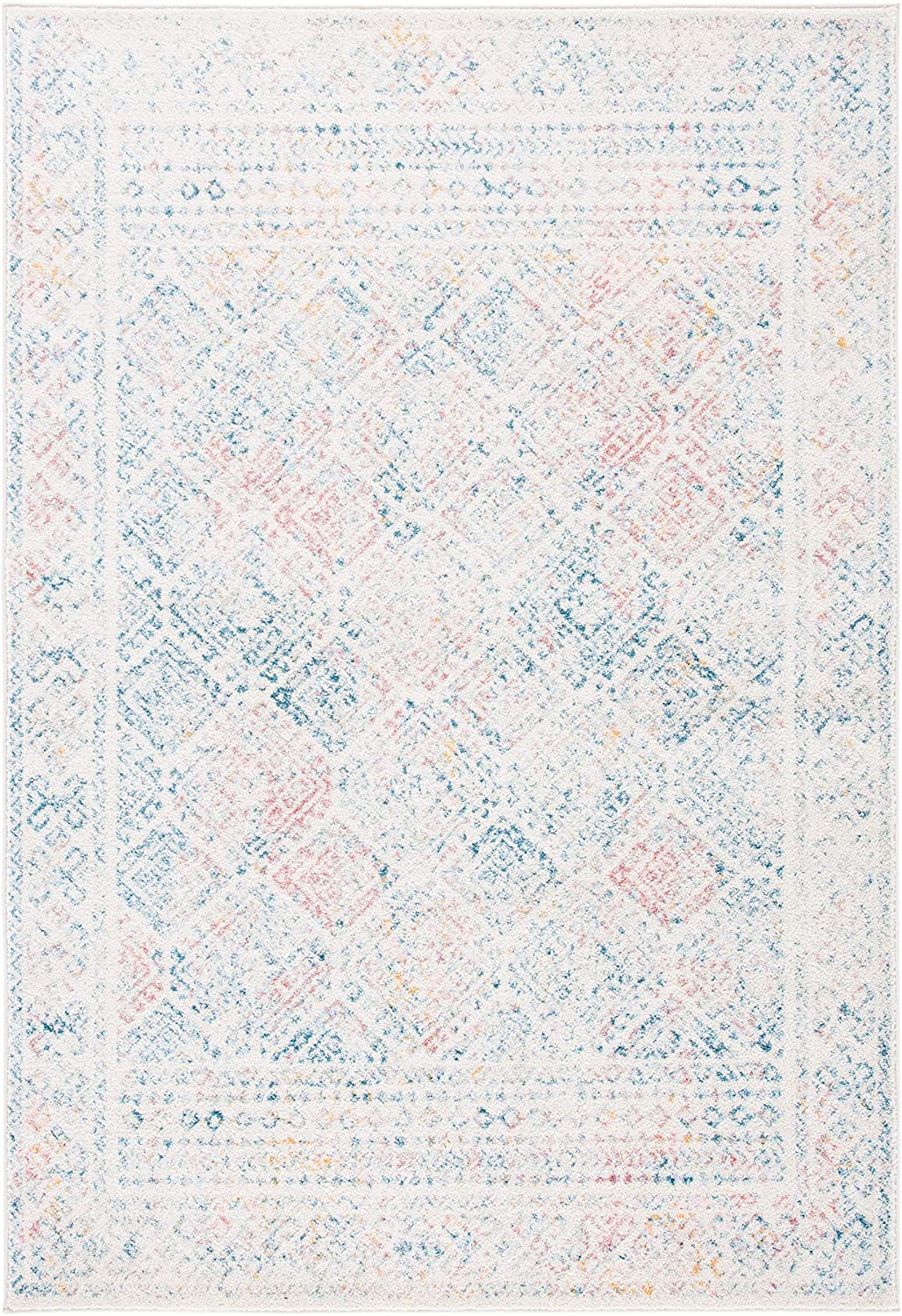 Marokkanischer Boho-Teppich Ivory / Terrakotta