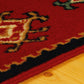 Frendorf | Redridge Southwest Teppich | Umrandeter Roter Teppich | Weich & Pflegeleicht | Wohnzimmer & Flur