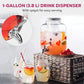 Frendorf | Tragbares Getränk Mason Jar - Praktische und stilvolle Getränke - Ideal für Wasser, Saft, Eistee und mehr - Perfekt für unterwegs, mit einem sicheren Deckel und Griff für einfaches Tragen und erfrischende Schlücke überall
