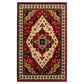 Frendorf | SierraBorder Southwest Teppich | Rot & Schwarz | Umrandeter Design-Teppich | Modern & Pflegeleicht