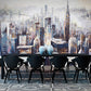 Extra große Wandkunst für Restaurant und Bar New York City und hohe Gebäude Wandbild für Akzentwand