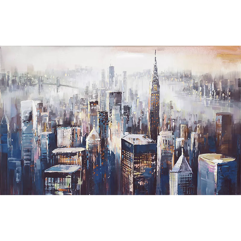 Extra große Wandkunst für Restaurant und Bar New York City und hohe Gebäude Wandbild für Akzentwand