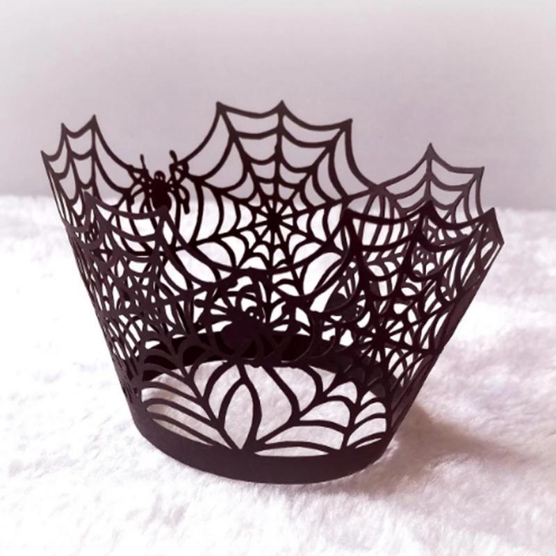 Frendorf | Halloween-Dekoration Cupcake-Hüllen Partyzubehör, 50 Stück