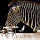 Frendorf | Contemporary Zebra Muurschildering voor Hu Decorations, Groot Wandbedekking in Zwart en Wit