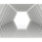 Frendorf | Lichte Kleur 3D Gestrekte Geometrieën Muren voor Woonkamer en Galerij, Non-Woven Stof
