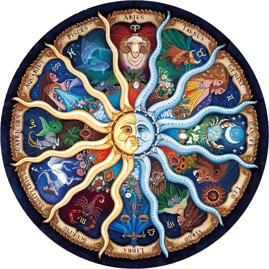 Frendorf | 1000-teilige Runde Sternzeichen-Puzzle - ZodiacDreams