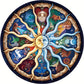 Frendorf | 1000-teilige Runde Sternzeichen-Puzzle - ZodiacDreams