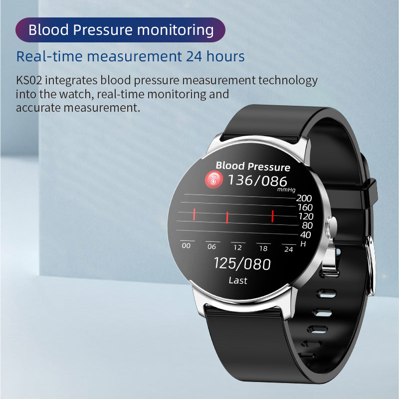 Frendorf | BCKS02 Blutzucker messen Blutsauerstoff Blutdruck Herzfrequenz Bluetooth Smartwatch