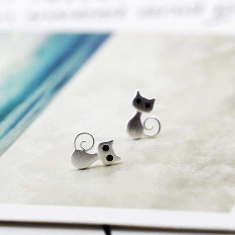 Frendorf | 925 Sterling Silber Katzenohrringe