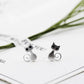 Frendorf | 925 Sterling Silber Katzenohrringe
