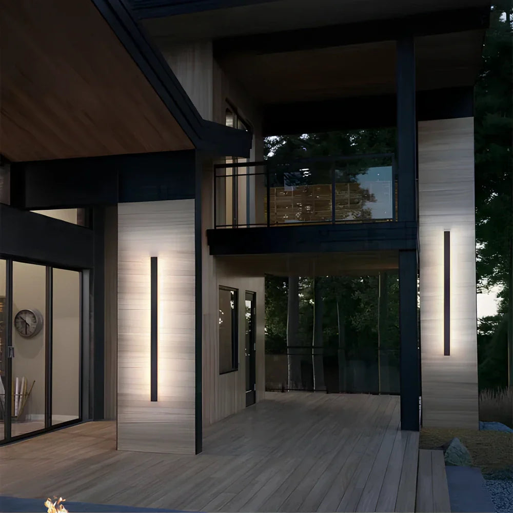 Frendorf | Außenwandleuchte Aluminium Modern LED Wandleuchte