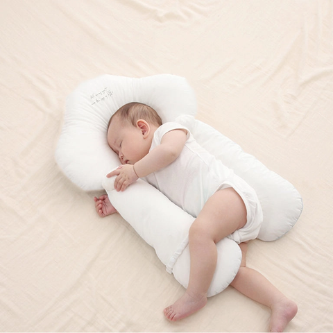 Frendorf | Bio-Baumwolle U-förmiges Baby-Kissen - Weiche & sichere Nackenstütze für Säuglinge, verstellbares Hugbuddy-Design für gemütlichen Schlaf