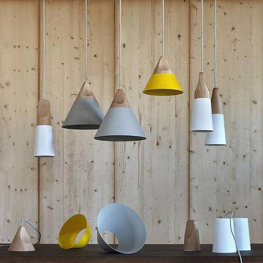 Minimalistische Holz Pendelleuchte | NordicLight