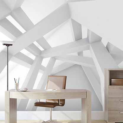 Illustrationsstil Wandtapete mit 3D stereo-geometrien Groß für Café, Personalisierte Größe verfügbar