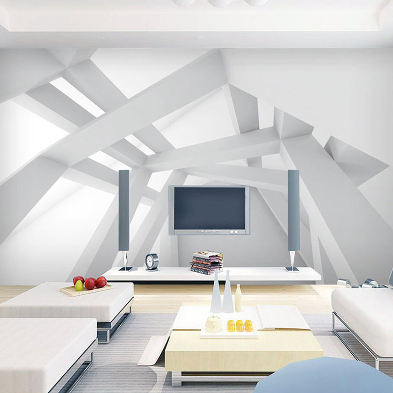 Illustrationsstil Wandtapete mit 3D stereo-geometrien Groß für Café, Personalisierte Größe verfügbar