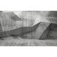 Frendorf | Industriële Muurschildering Behang Pastel Grijs Irreguliere 3D Geometrieën Wandkunst, Aangepaste Maat Beschikbaar