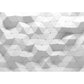 Vollwandtapete Einfarbig Grau 3D Geometrien Anpassbare Wanddekoration, Personalisierte Größe verfügbar