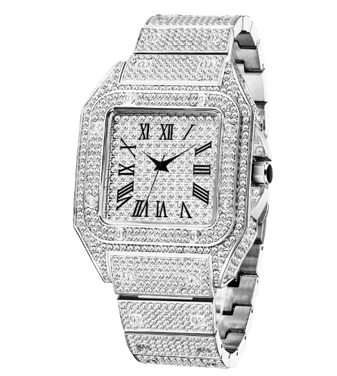 Frendorf | MISSFOX Ice Out Square Uhr Für Männer