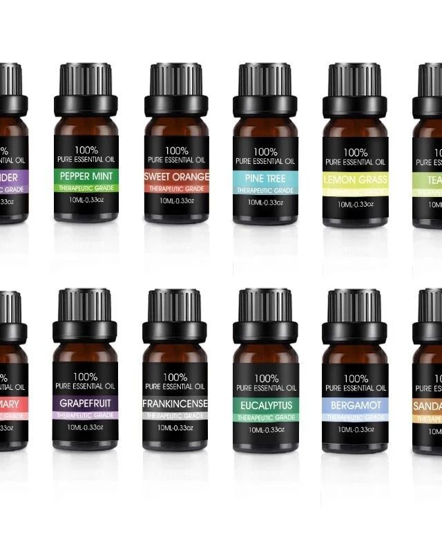 Set Of 12 Pure Essential Oils Gift Set