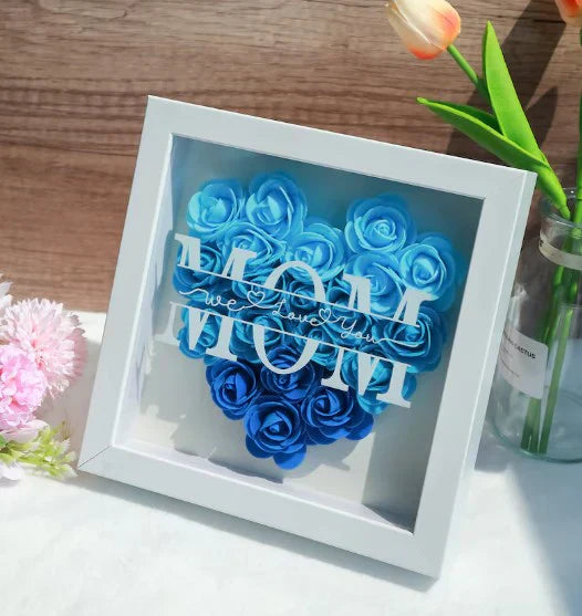 Frendorf | Persönliches Blumenherz mit Namen – Einzigartiges Geschenk zum Muttertag