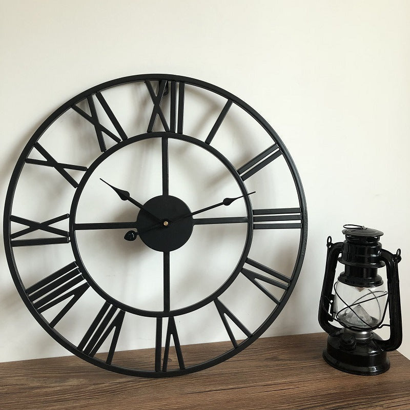 Roman Letters Große Stille Wand-Uhr 16 Zoll Eisen