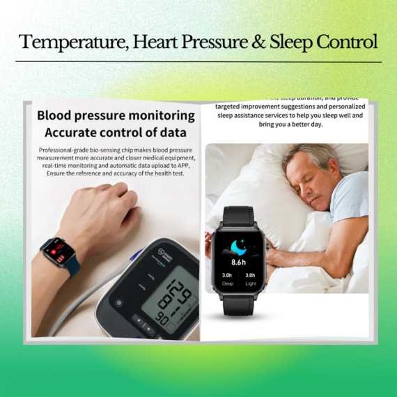 Frendorf | Suga Pro Smart Watch | Schmerzlose Blutzuckermessung & Lasertherapie Behandlung