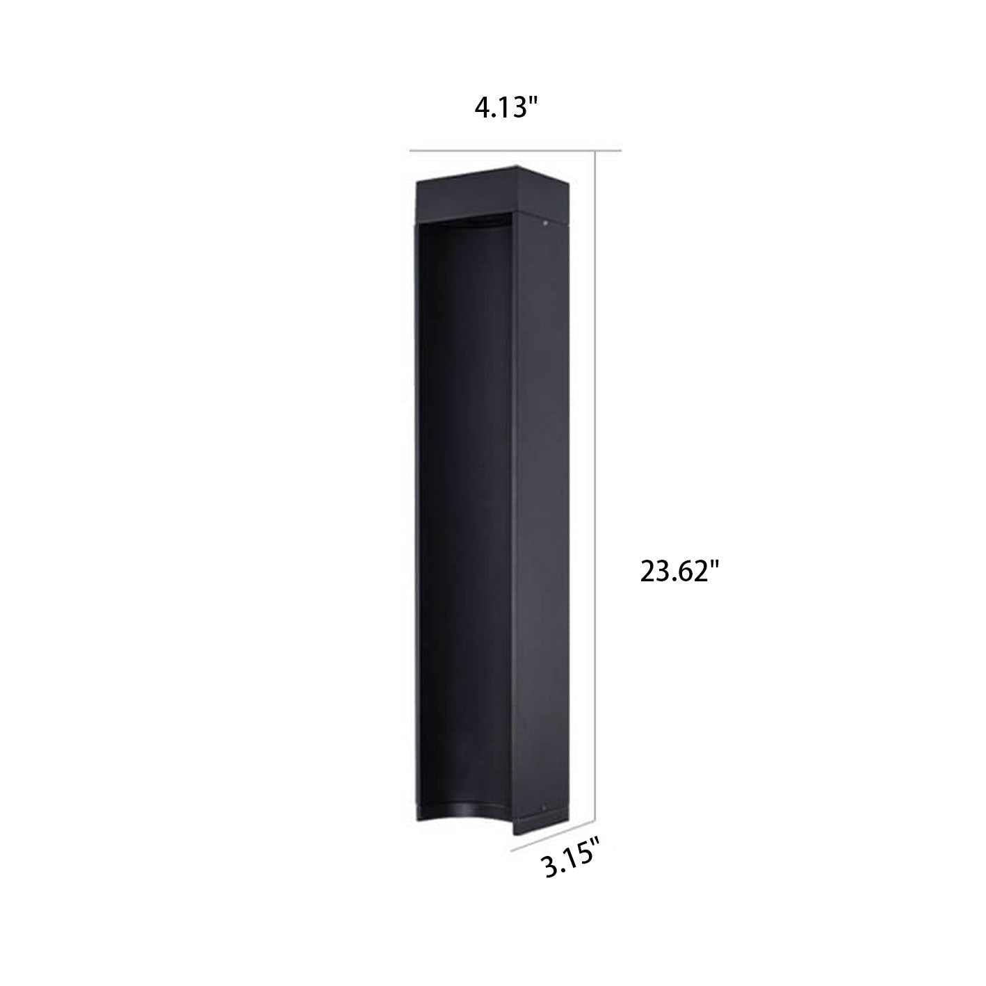 Frendorf | LumiPath Modern Square LED Gartenlampe | Aluminium | Outdoor Wegeleuchte | Energiesparend