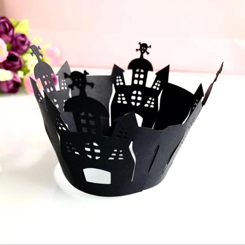 Frendorf | Halloween-Dekoration Cupcake-Hüllen Partyzubehör, 50 Stück