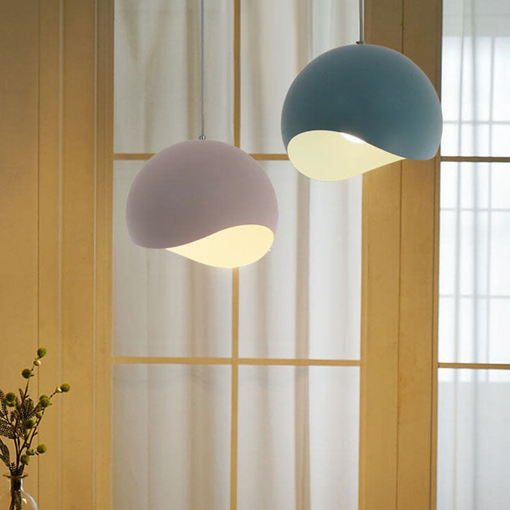 Frendorf | LumiMacaron Modernes Design Pendelleuchte | Farbiges Metall | 1-flammig | Stilvolle Beleuchtung | Deko für Zuhause