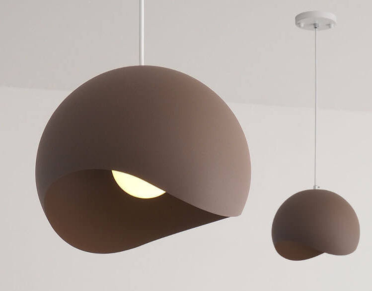 Frendorf | LumiMacaron Modernes Design Pendelleuchte | Farbiges Metall | 1-flammig | Stilvolle Beleuchtung | Deko für Zuhause