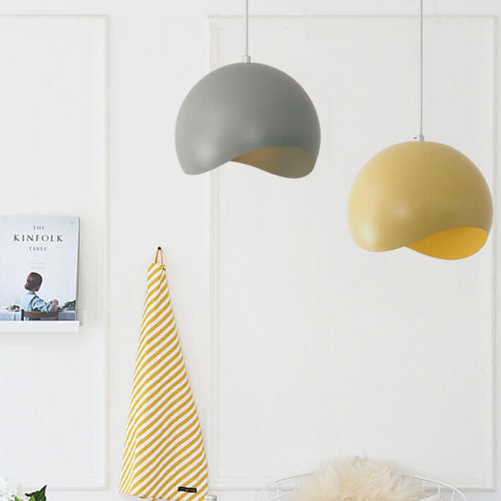Frendorf | LumiMacaron Modernes Design Pendelleuchte | Farbiges Metall | 1-flammig | Stilvolle Beleuchtung | Deko für Zuhause