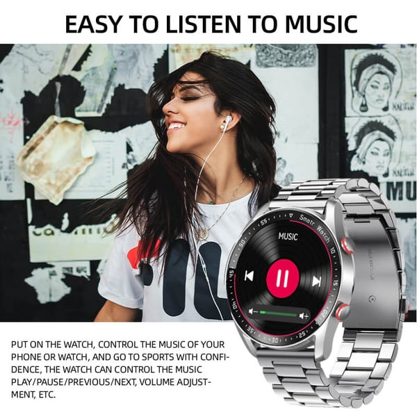 Frendorf | Multifunktionale Bluetooth Talk Casual Smartwatch Für Männer/Frauen