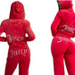 Frendorf | Saftiges Sweatshirt und Hosen mit Diamanten