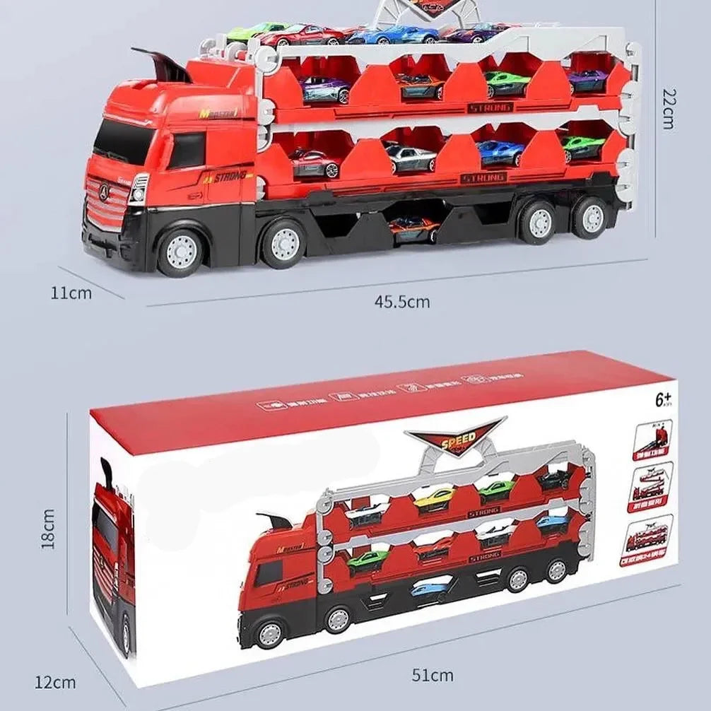 Frendorf | 2in1 Ausklapbare Lastwagen Rennstrecke