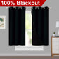 Klassische Blackout-Vorhänge mit Ösen – Thermisch isolierter, nicht bleichbarer Stoff für Wohnzimmer, Schlafzimmer, Küche, stilvolle Wohnkultur