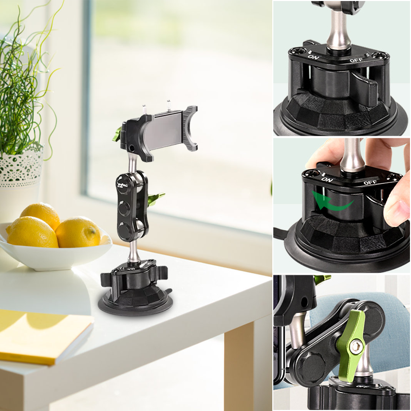 Frendorf | Auto Saugnapf Handyhalter mit universellem Kugelkopfarm