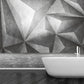 Frendorf | Volledige Muurmuurschilderingen voor Galerij 3D Ongelijke Geometrieën Wandbekleding in Industriële Aandoeningkleur, Vlekbestendig