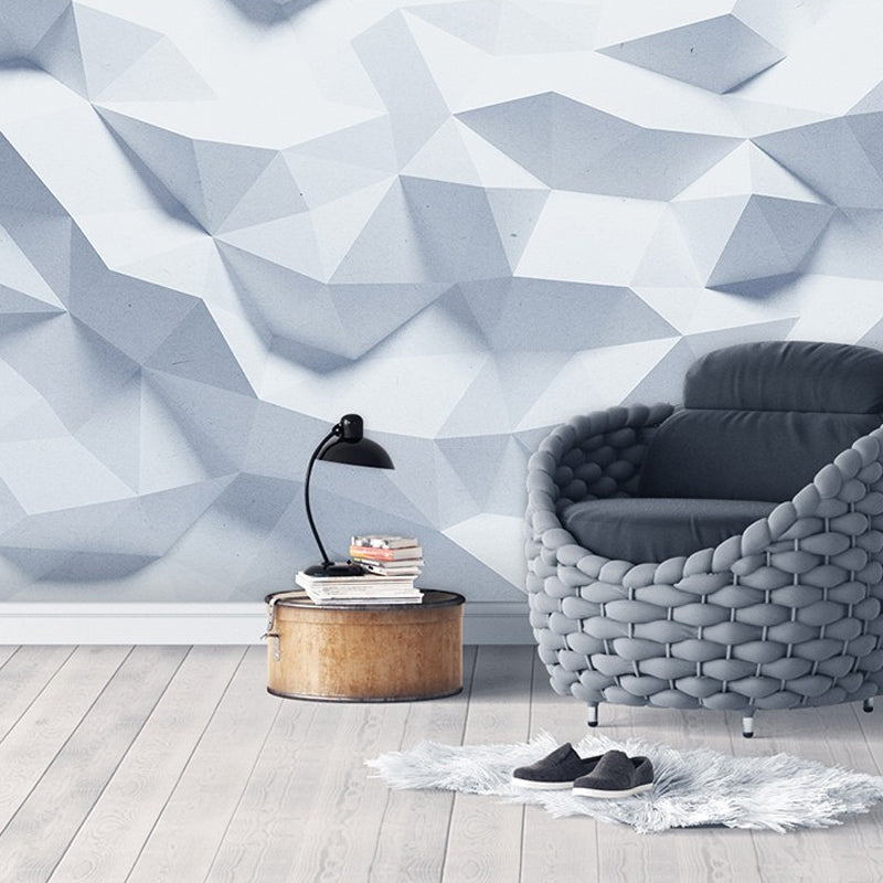 Frendorf | Volledige Muurmuurschilderingen voor Galerij 3D Ongelijke Geometrieën Wandbekleding in Industriële Aandoeningkleur, Vlekbestendig