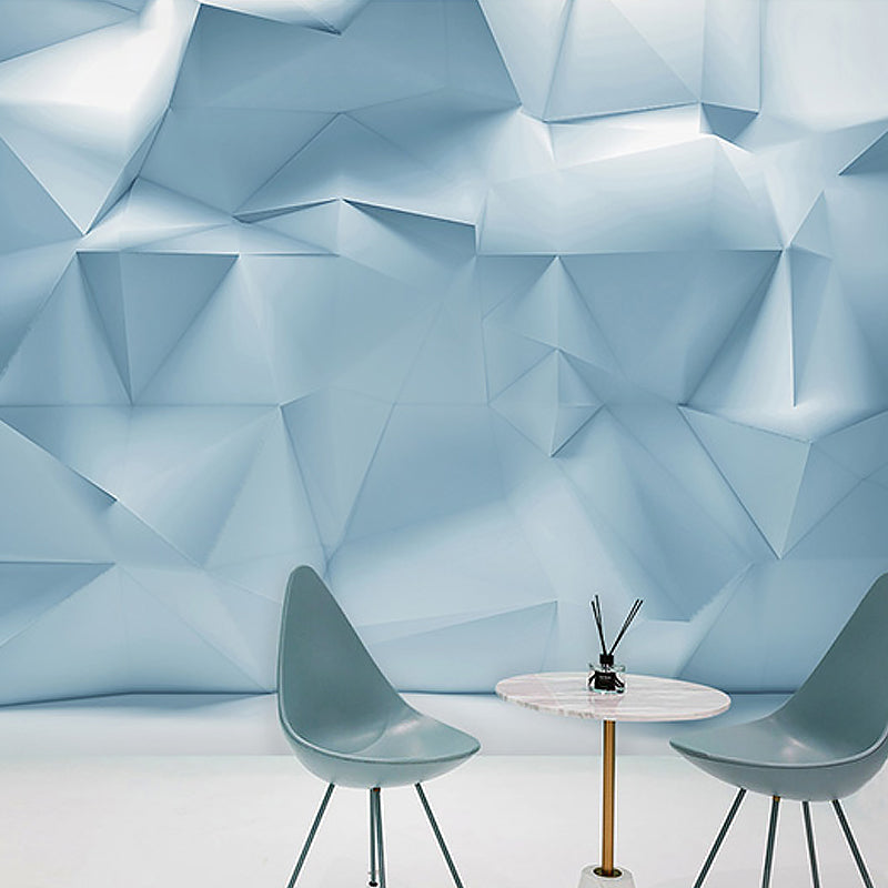 Frendorf | Volledige Muurmuurschilderingen voor Galerij 3D Ongelijke Geometrieën Wandbekleding in Industriële Aandoeningkleur, Vlekbestendig