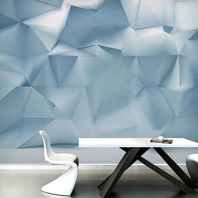 Frendorf | Volledige Muurmuurschilderingen voor Galerij 3D Ongelijke Geometrieën Wandbekleding in Industriële Aandoeningkleur, Vlekbestendig