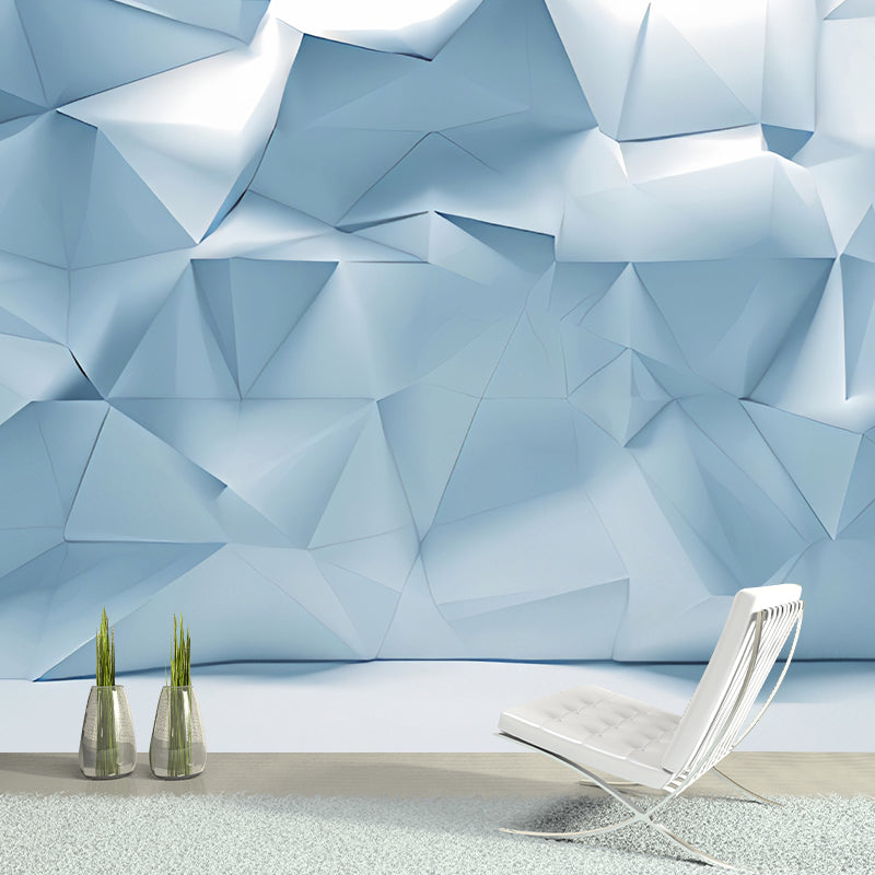 Frendorf | Volledige Muurmuurschilderingen voor Galerij 3D Ongelijke Geometrieën Wandbekleding in Industriële Aandoeningkleur, Vlekbestendig