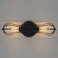 Frendorf | Metal Bulb Vormen Wandmontage Licht met Kooi Schaduw Industriële Vintage 1/2-Licht Restaurant Wandlamp in Zwart/Nikkel