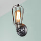 Frendorf | Metal Bulb Vormen Wandmontage Licht met Kooi Schaduw Industriële Vintage 1/2-Licht Restaurant Wandlamp in Zwart/Nikkel